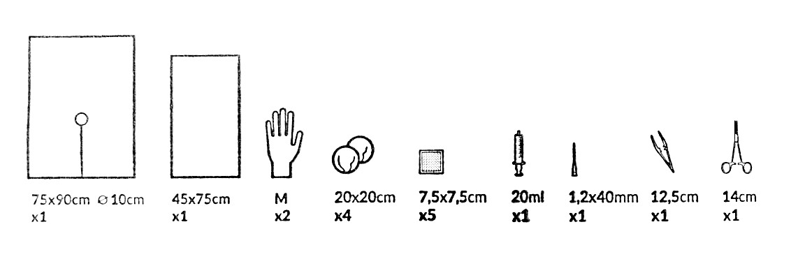 Zestaw do cewnikowania jałowy deltaset DS-CEW-O-02